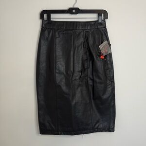 Cayenne Genuine Leather Pencil Skirt
